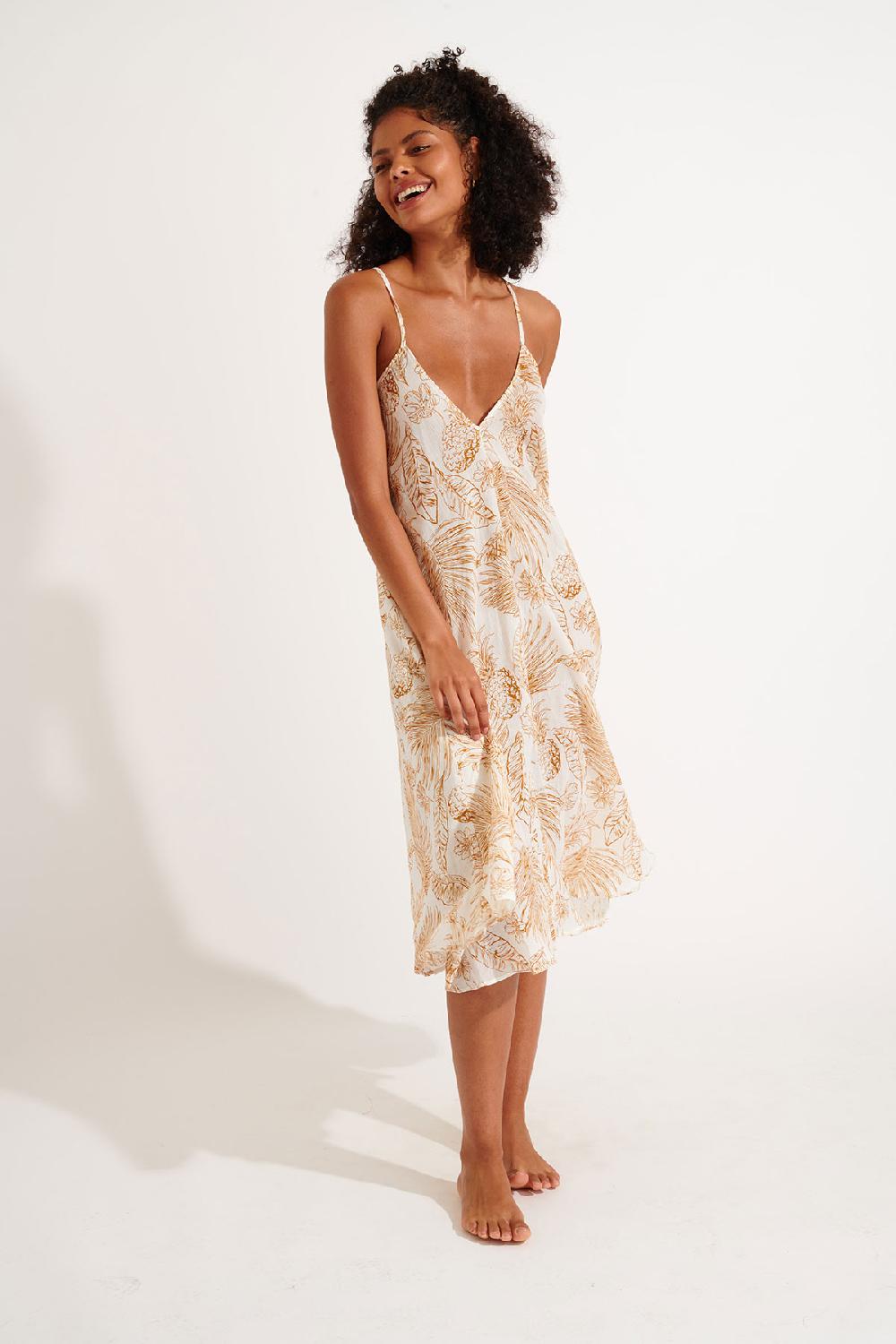 Banana Moon Dress Brown OLIANA BEACHPARTY