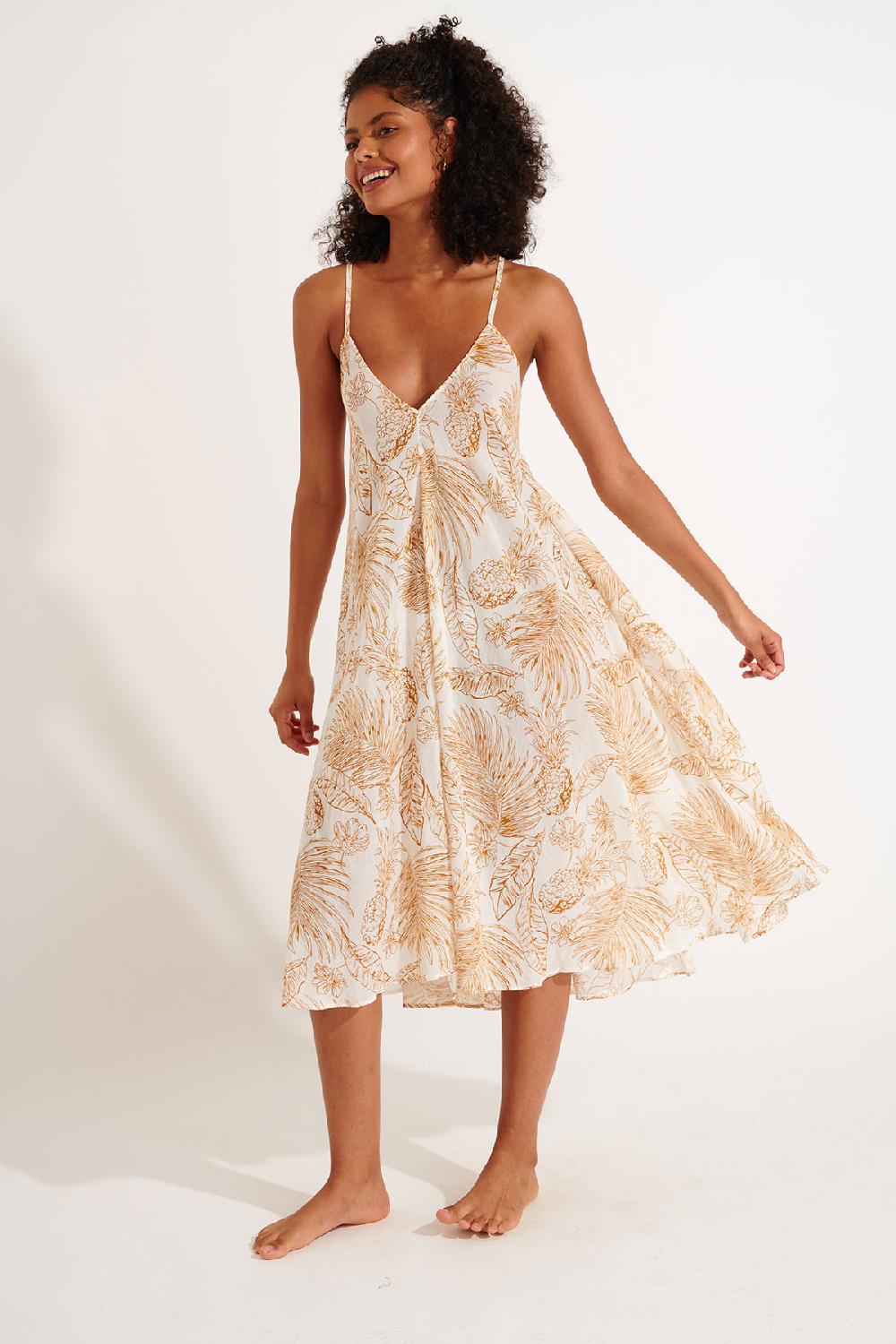 banana moon Dress Brown OLIANA BEACHPARTY