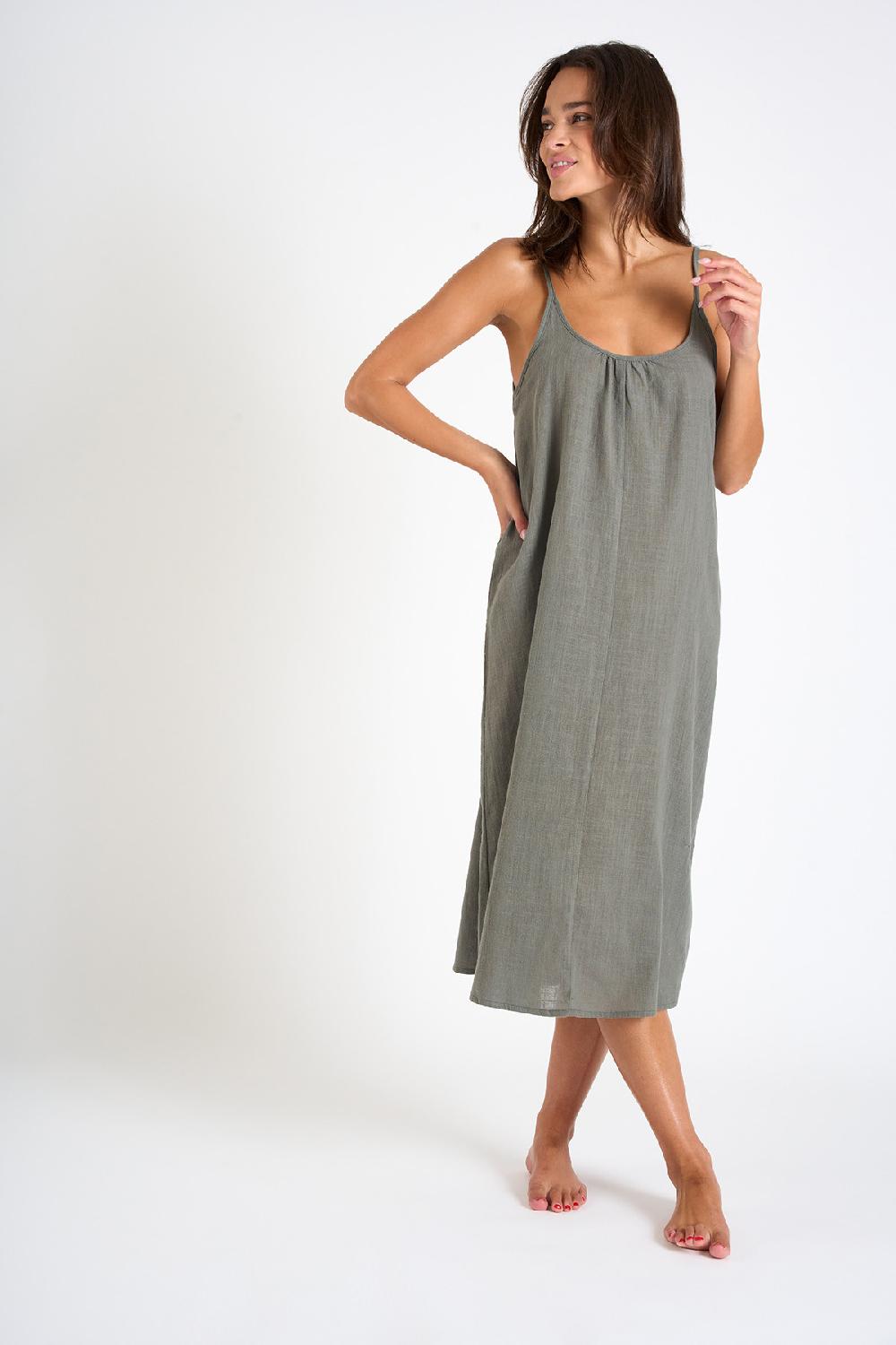 Banana Moon Dress Khaki CAPUCINE CALYPSO