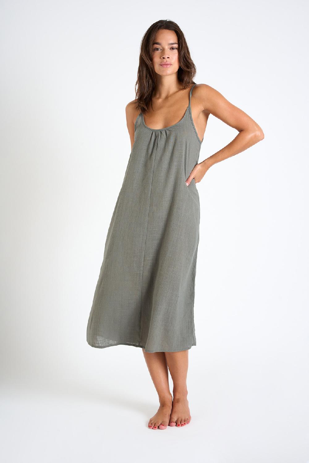 banana moon Dress Khaki CAPUCINE CALYPSO