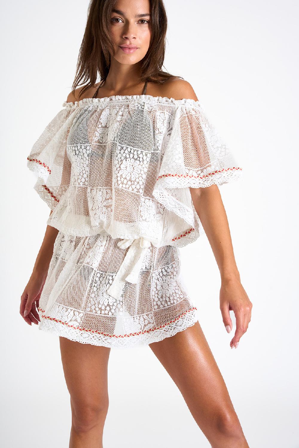 banana moon Dress White CABANA SEAWAVES