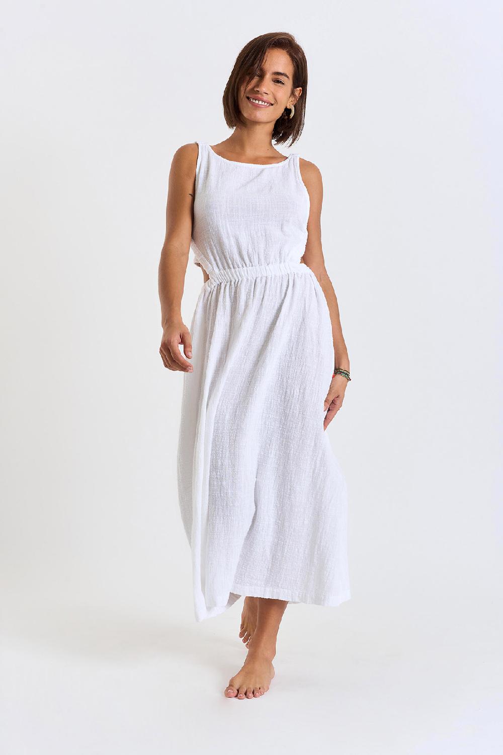 Banana Moon Dress White HELOISE CHERYLL