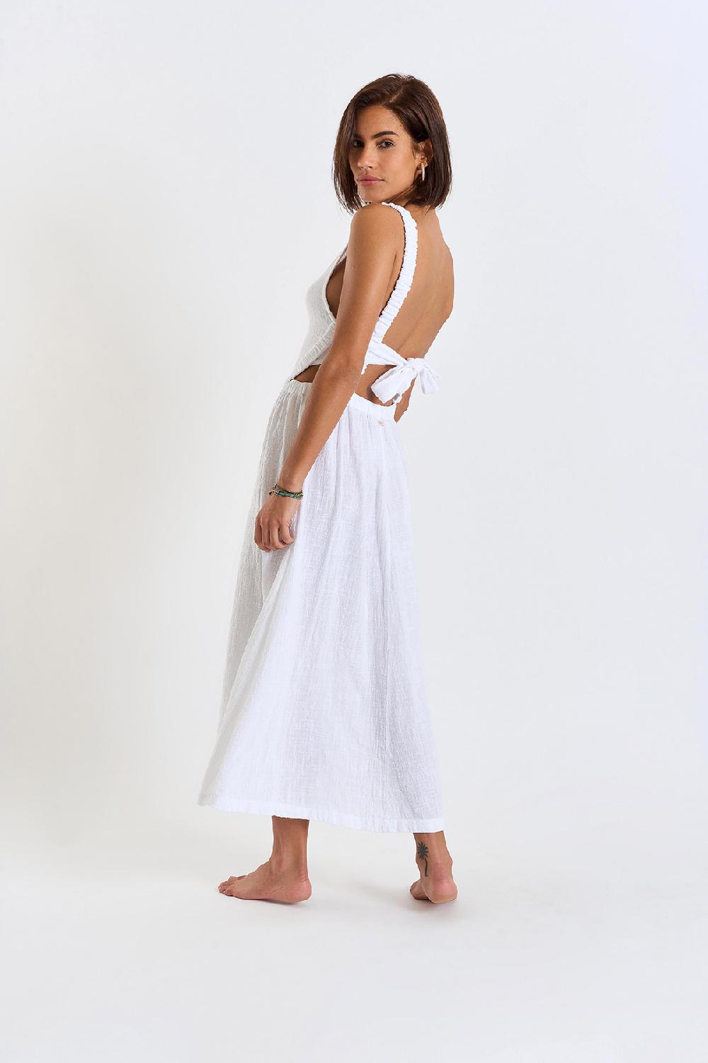 banana moon Dress White HELOISE CHERYLL