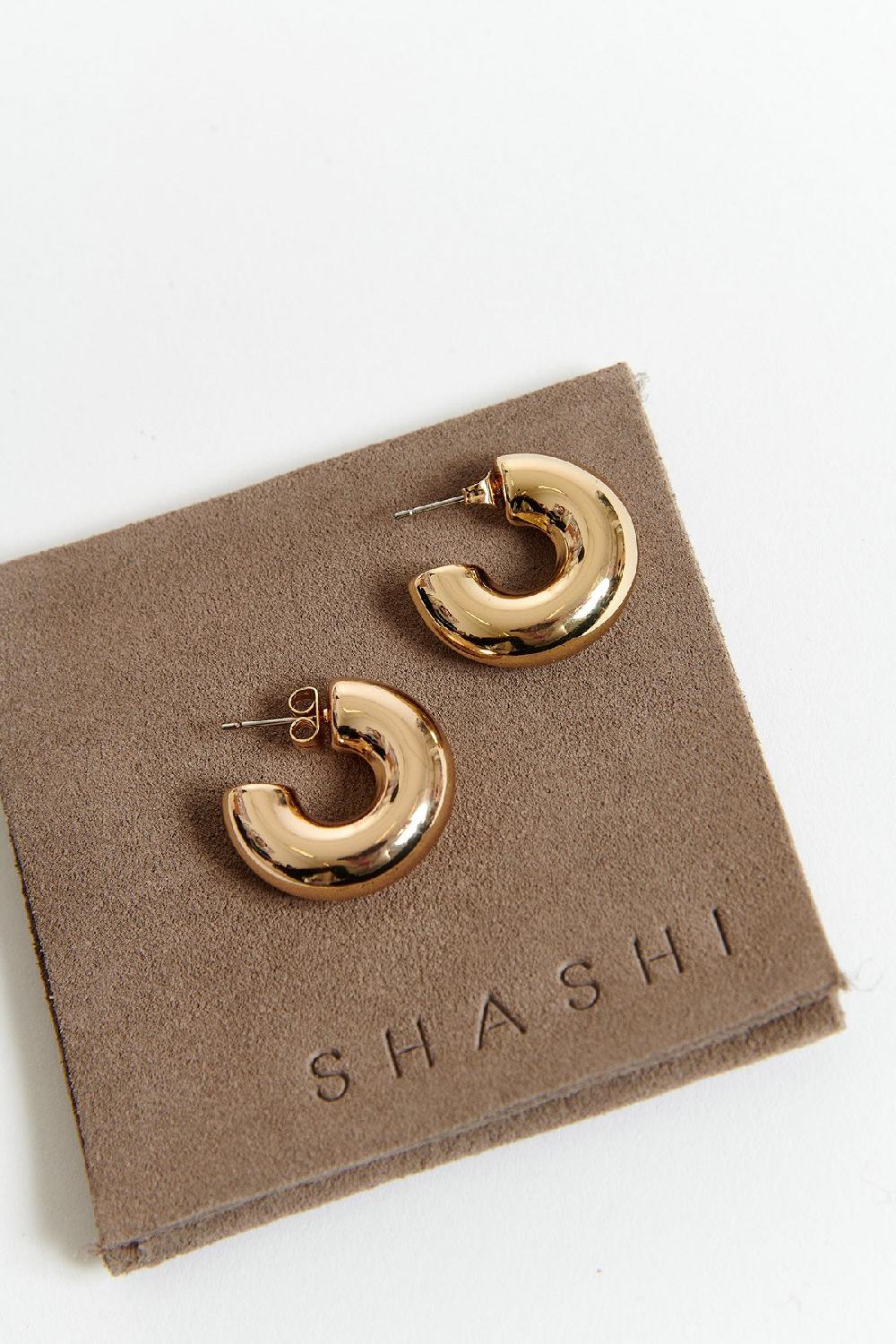 Banana Moon Earrings Gold EARRINGS SHASHI
