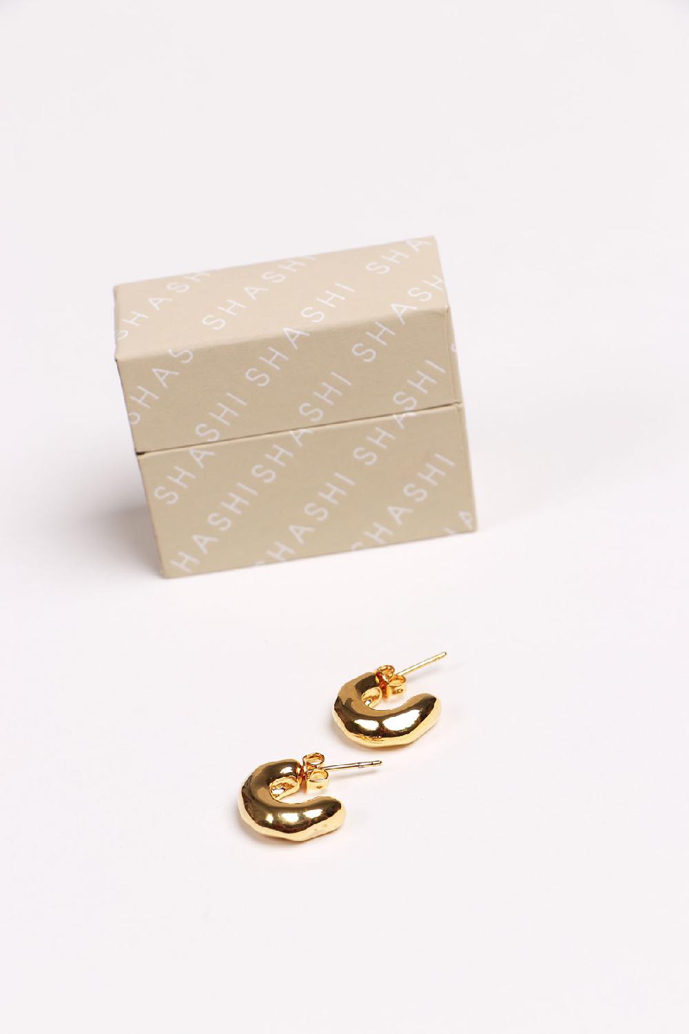 Banana Moon Earrings Gold EARRINGS SHASHI