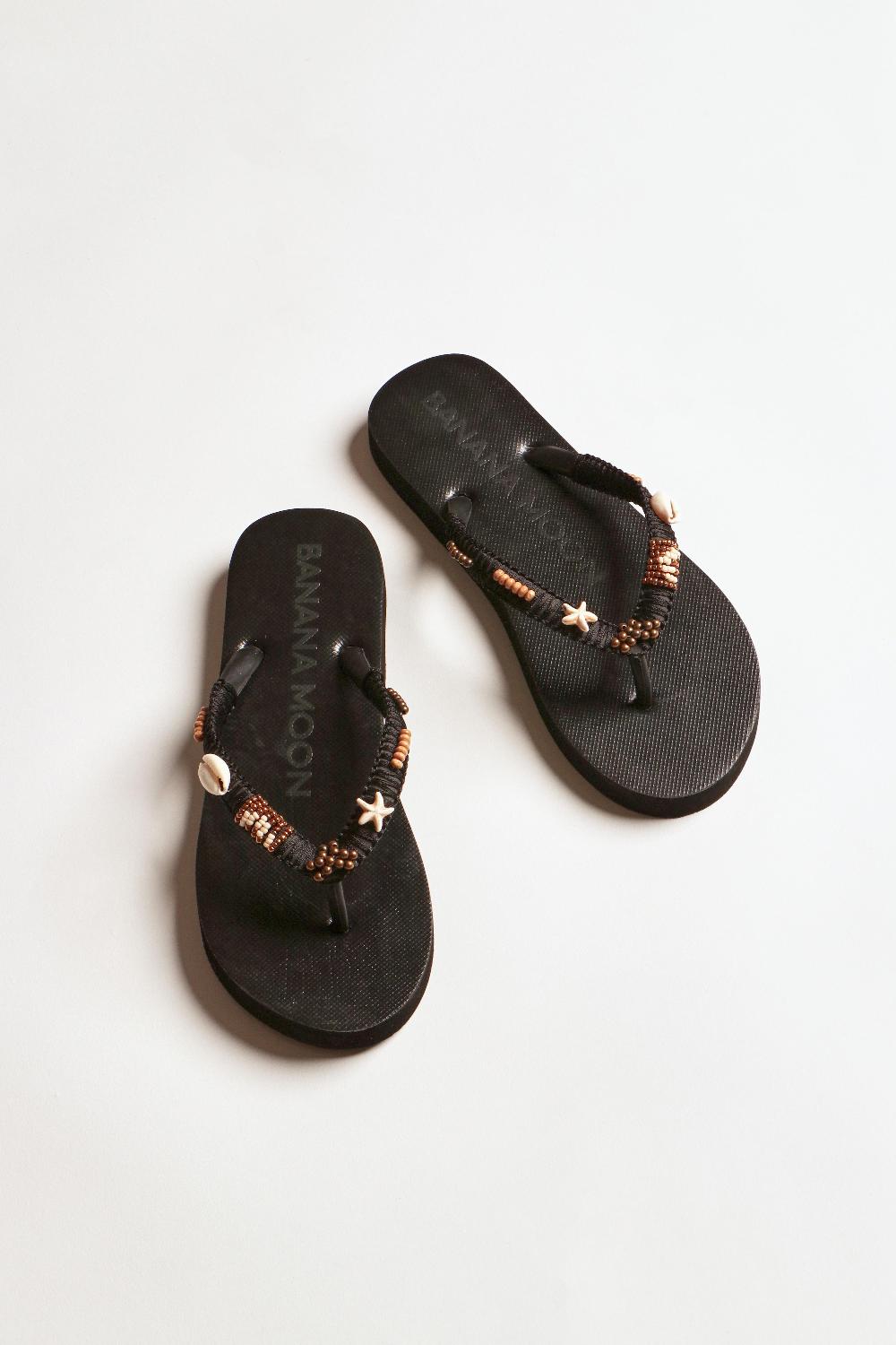 Banana Moon Flip-Flops Black LUCEROS TAHUATA