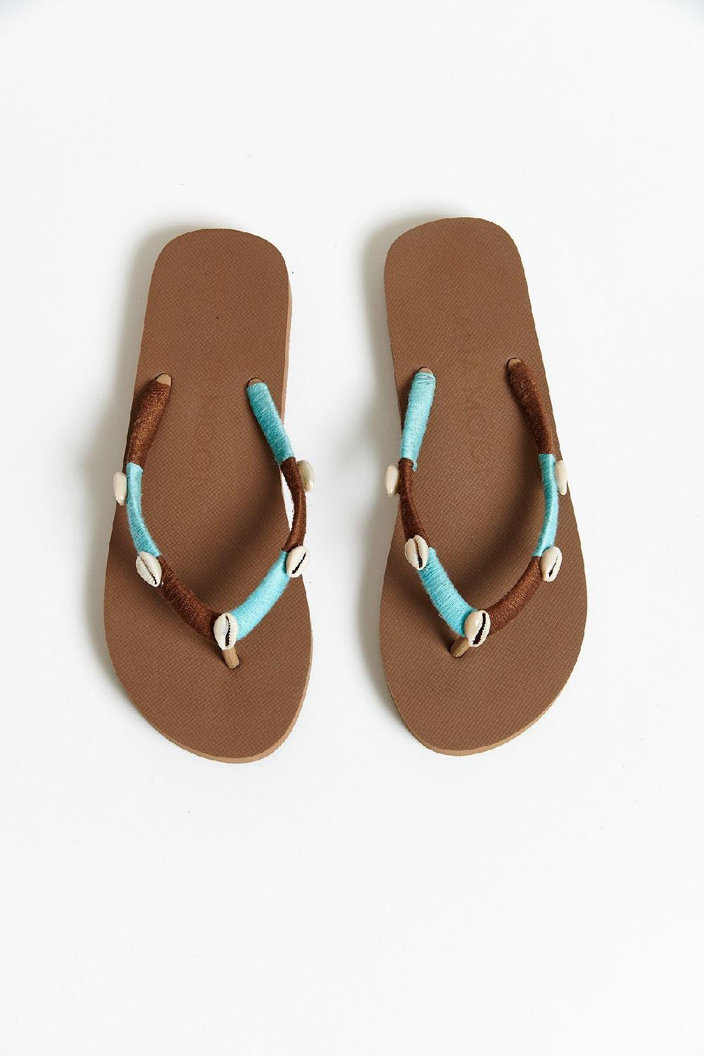 Banana Moon Flip-Flops Brown NILULU SEASIDE