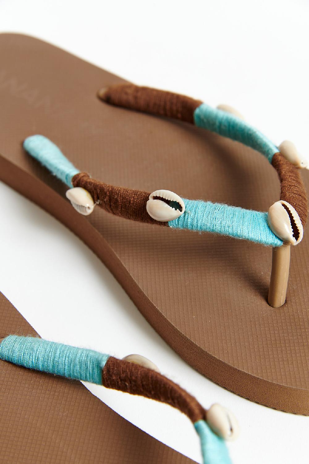 Banana Moon Flip-Flops Brown NILULU SEASIDE