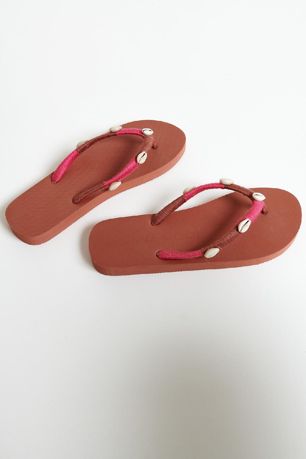 Banana Moon Flip-Flops Brown NILULU SEASIDE