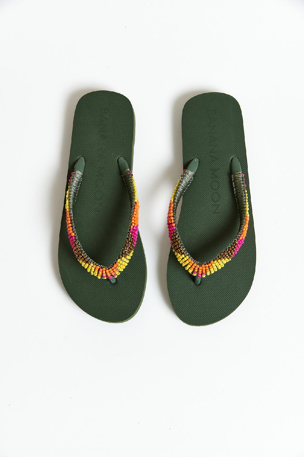 Banana Moon Flip-Flops Khaki CALISUN SEASIDE