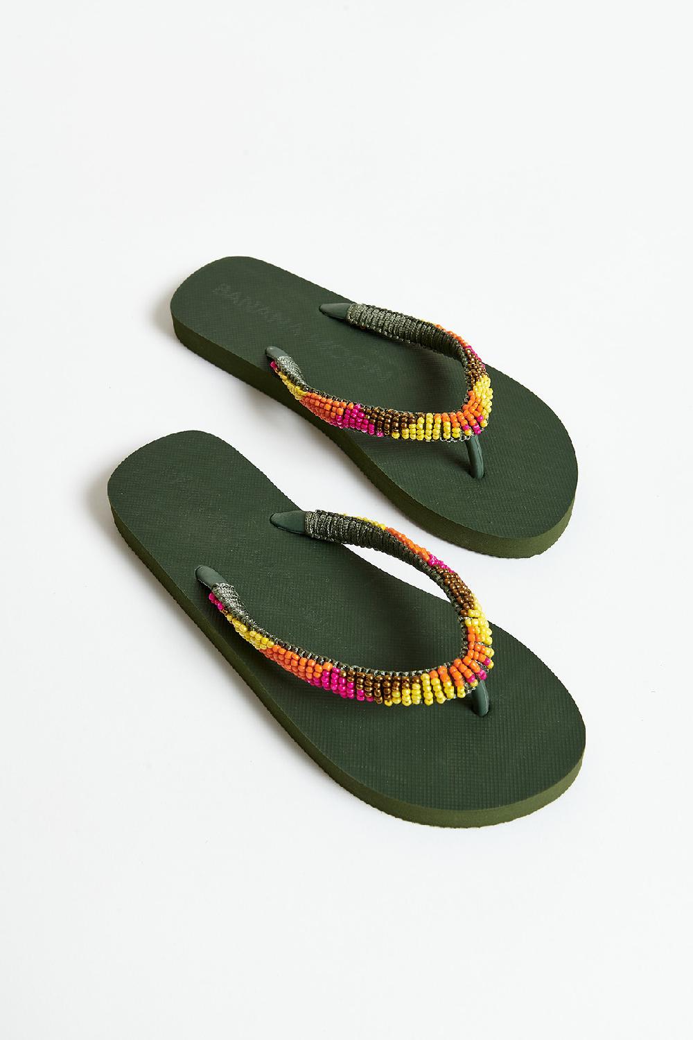 Banana Moon Flip-Flops Khaki CALISUN SEASIDE