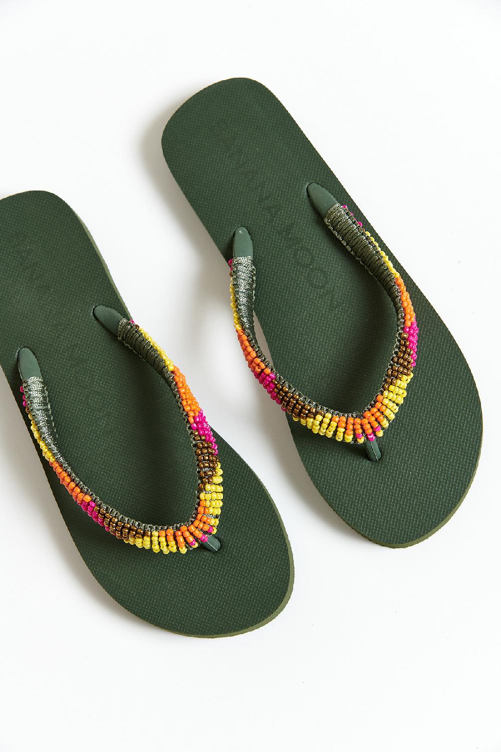 banana moon Flip-Flops Khaki CALISUN SEASIDE
