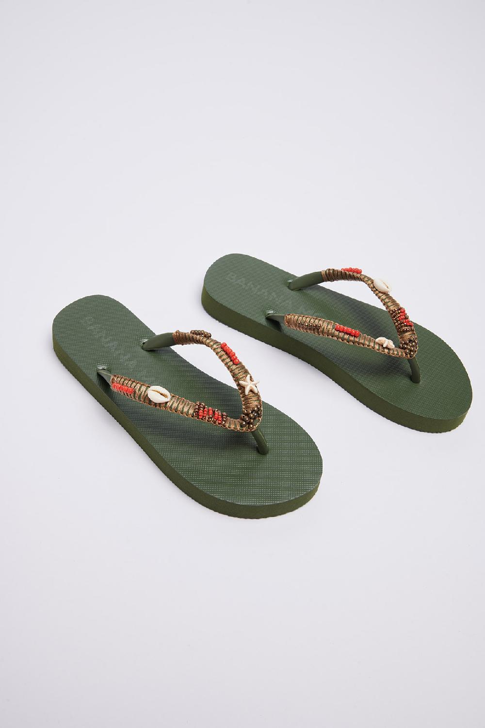 Banana Moon Flip-Flops Khaki LUCERO TAHUATA