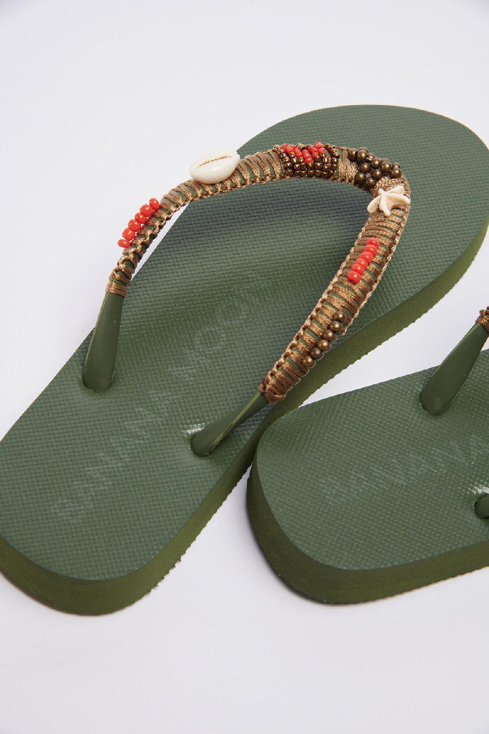 Banana Moon Flip-Flops Khaki LUCERO TAHUATA