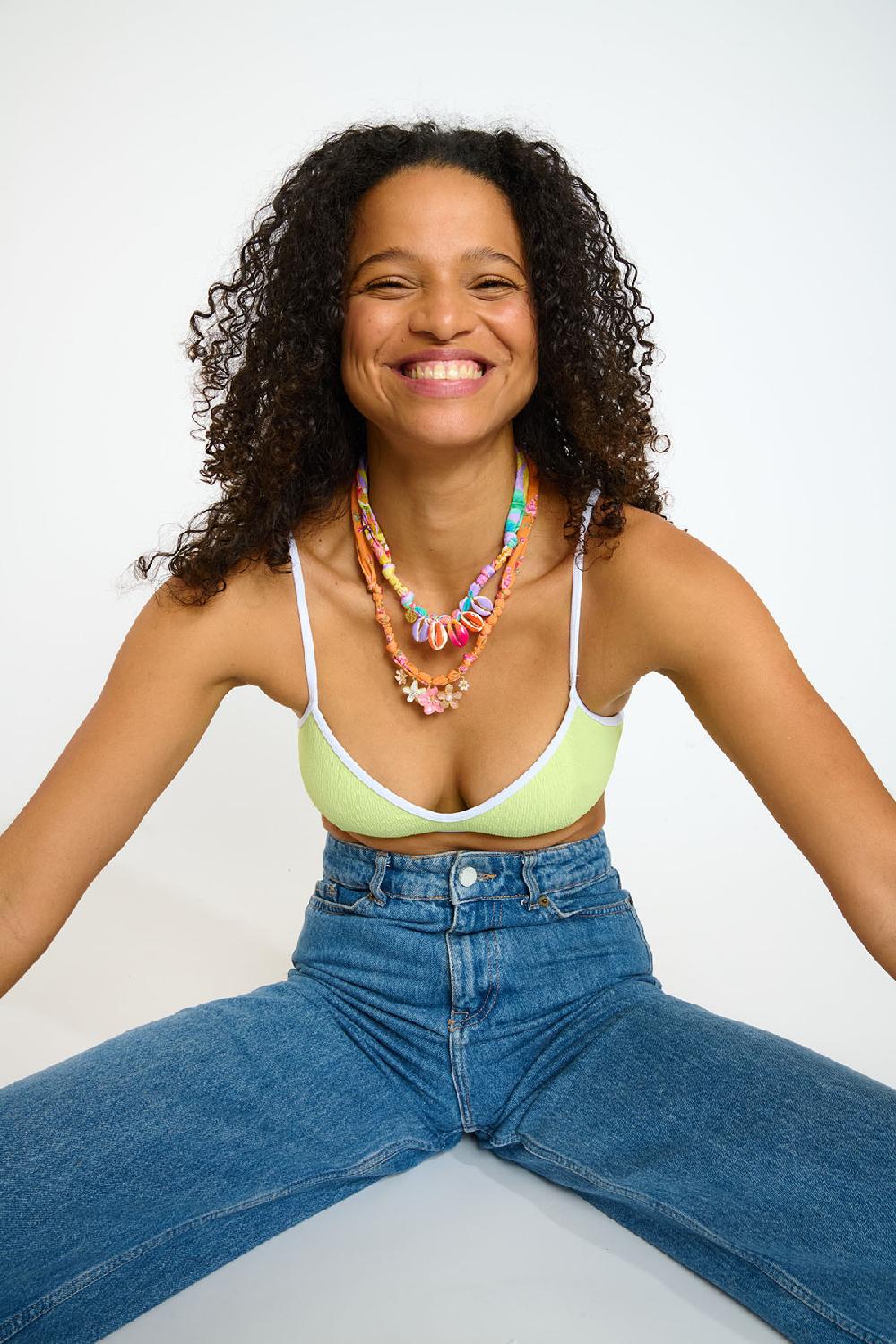 Banana Moon Long Necklace Orange BIGRUB CHOCKER