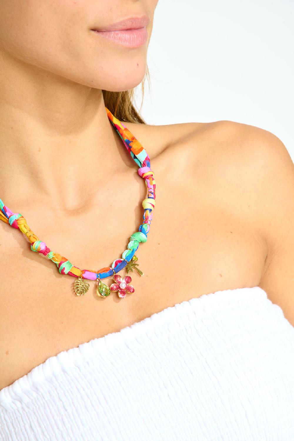 Banana Moon Long Necklace Red BIGRUB CHOCKER