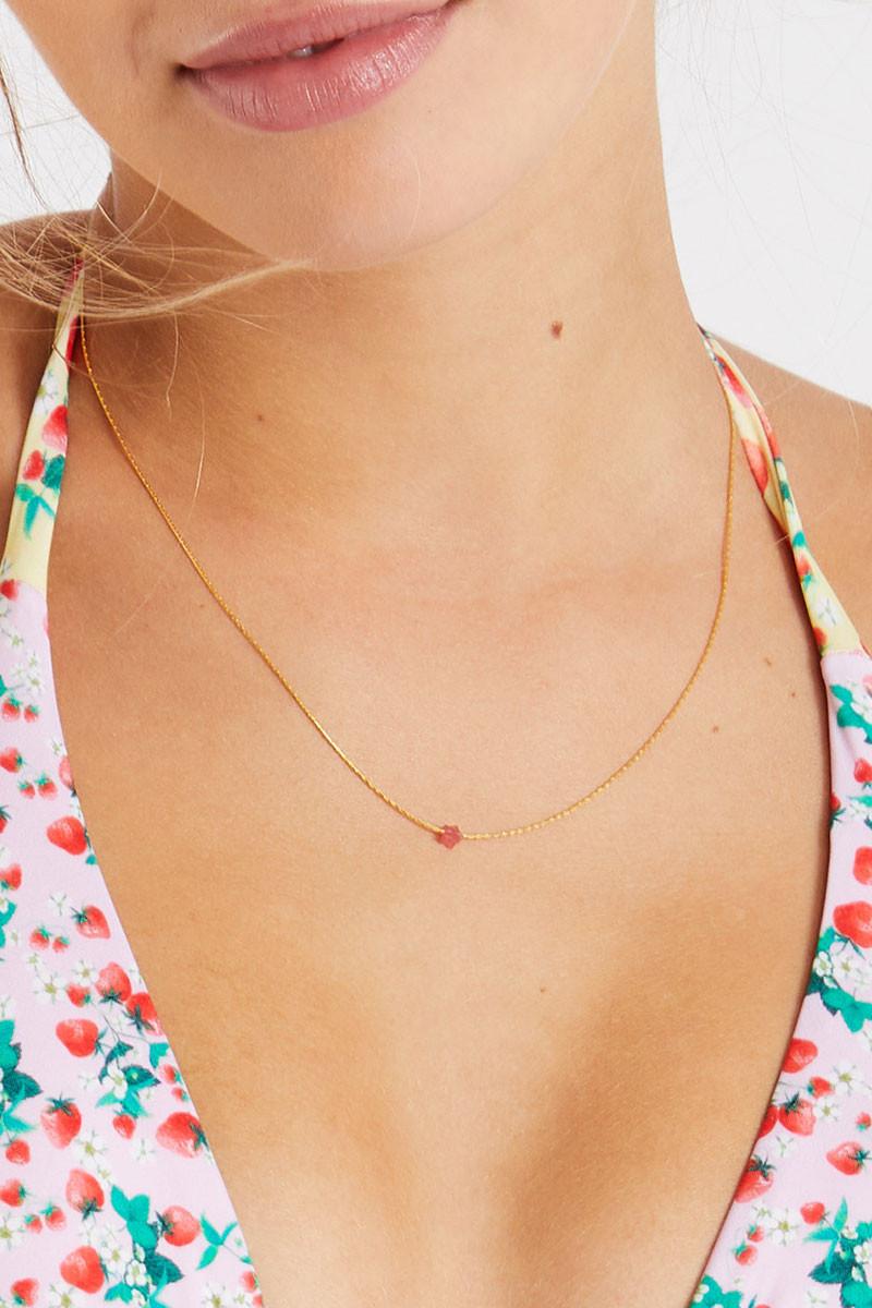Banana Moon Necklace Red JADEITE SALTI CALI