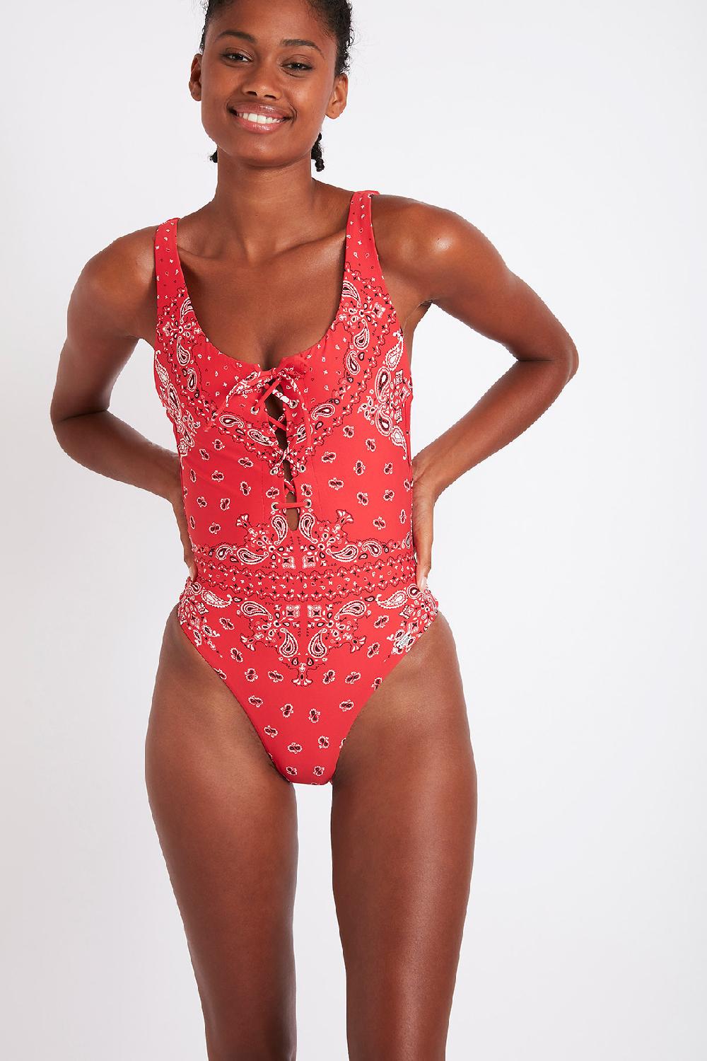 Banana Moon ONE PIECE Red DEDHAM VENTANA