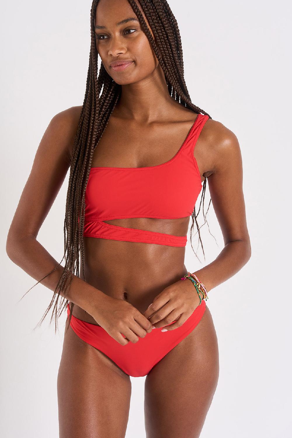 Banana Moon Red Bikini ASYMO & WILA SPRING