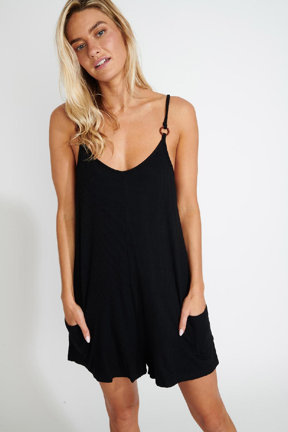 banana moon ROMPER Black APRIL AMARIA