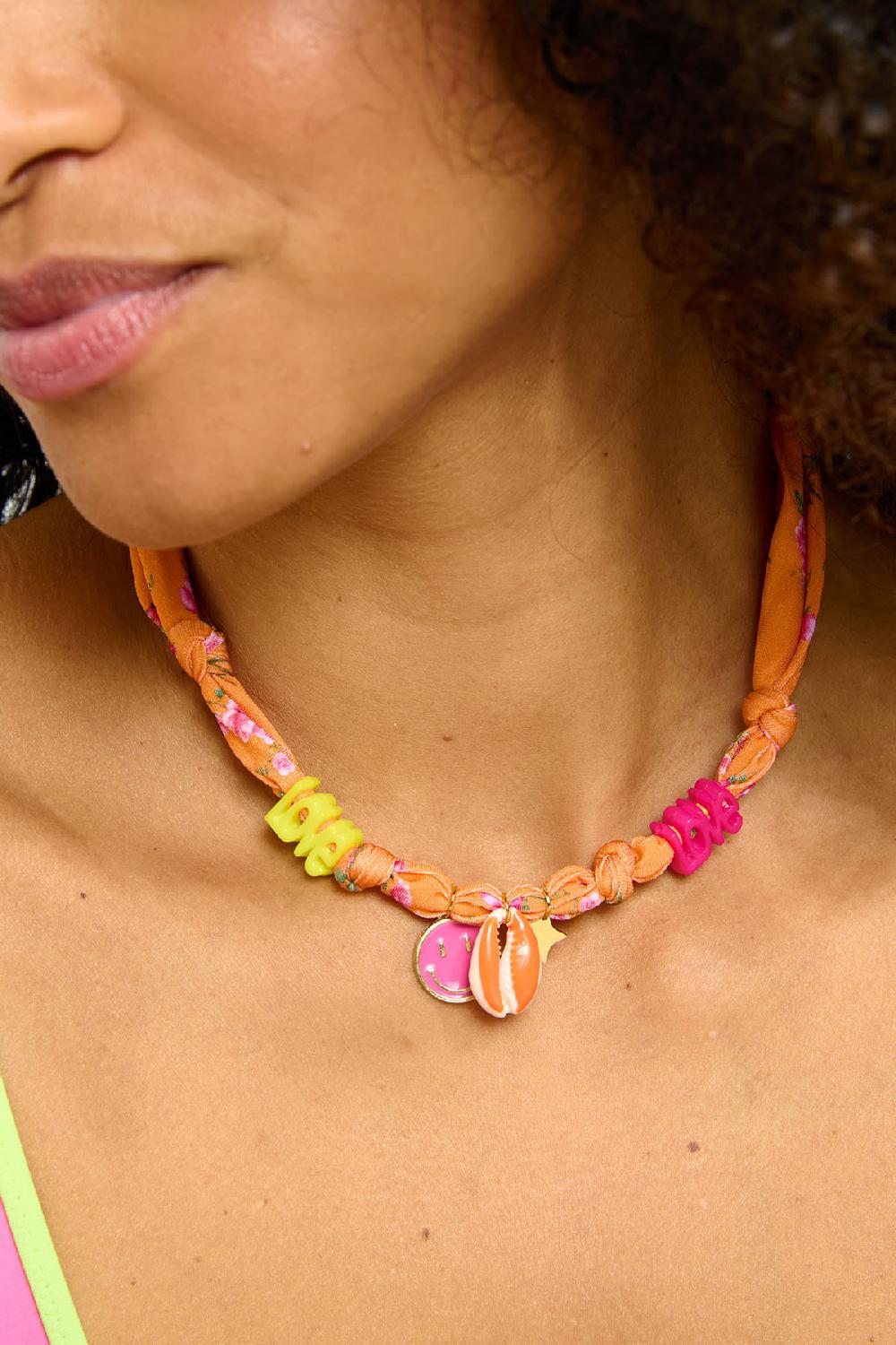 banana moon Short Necklace Orange SMALLRUB CHOCKER
