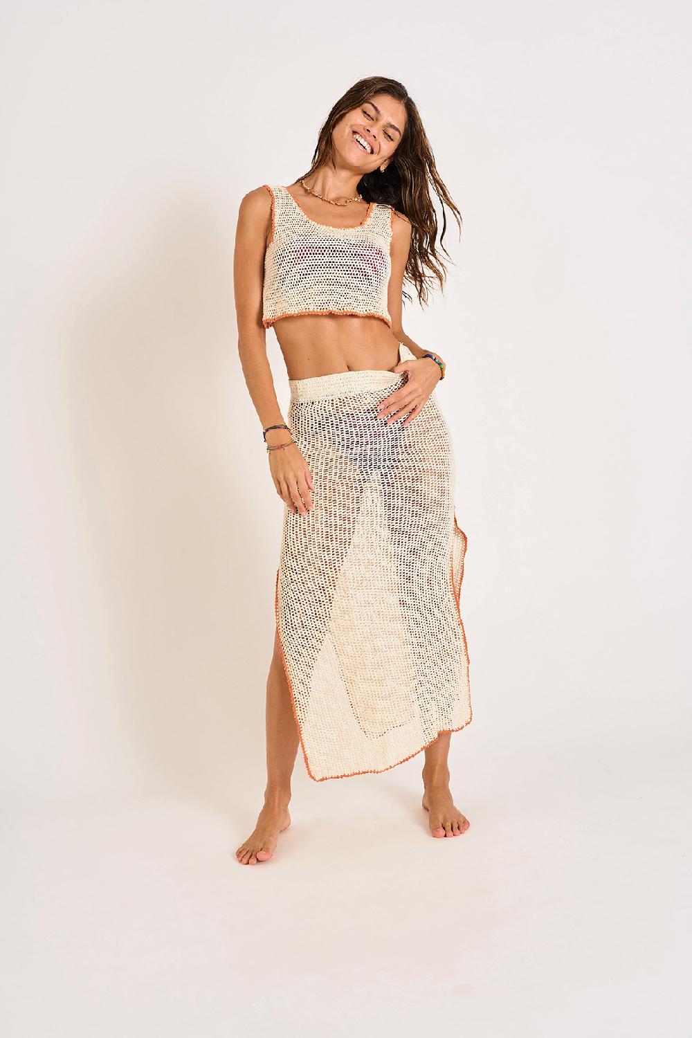 Banana Moon SKIRT Ecru BLANAKI WILDERNESS