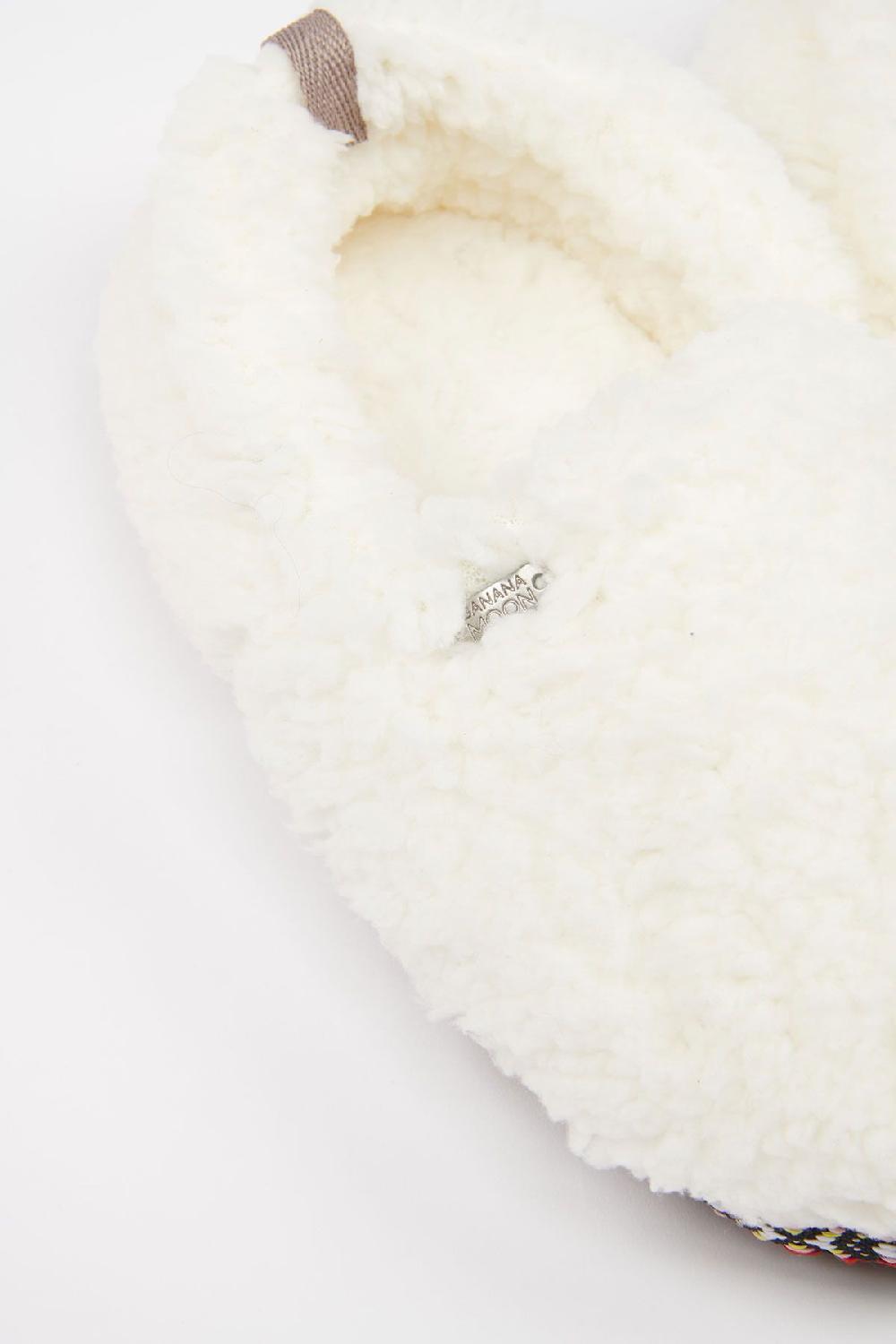 Banana Moon Slipper Ecru PECORA MUPPET