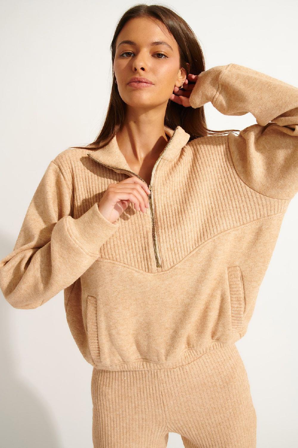 Banana Moon Sweatshirt Beige TELLA GINSKY