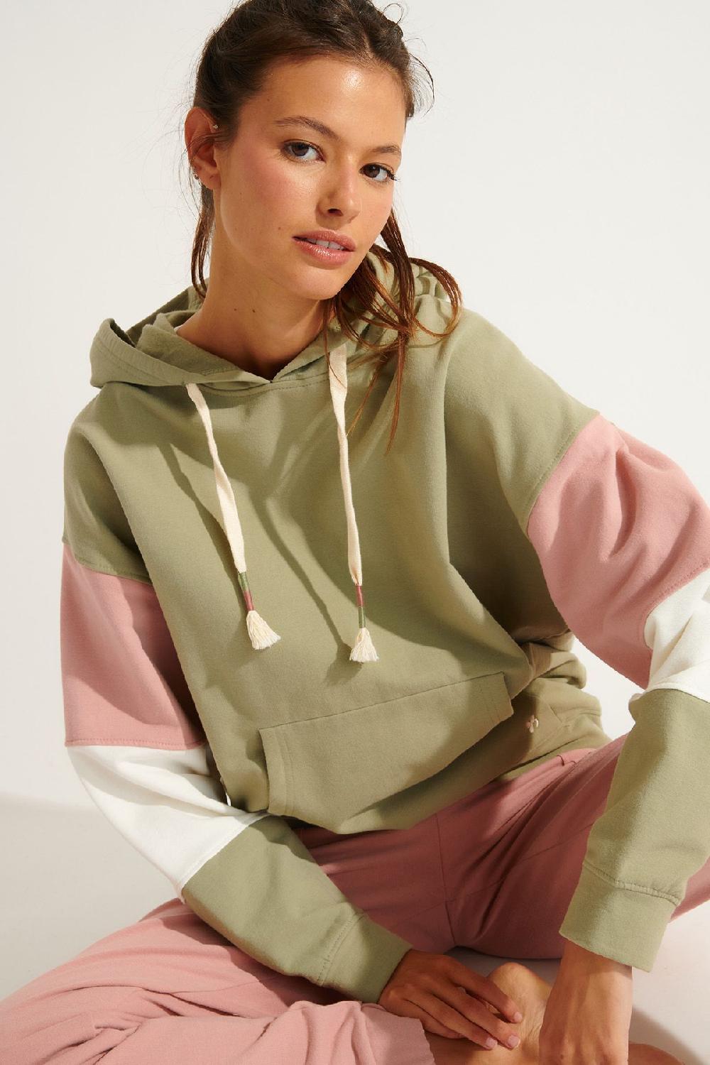 Banana Moon Sweatshirt Green HOODAY MODELO