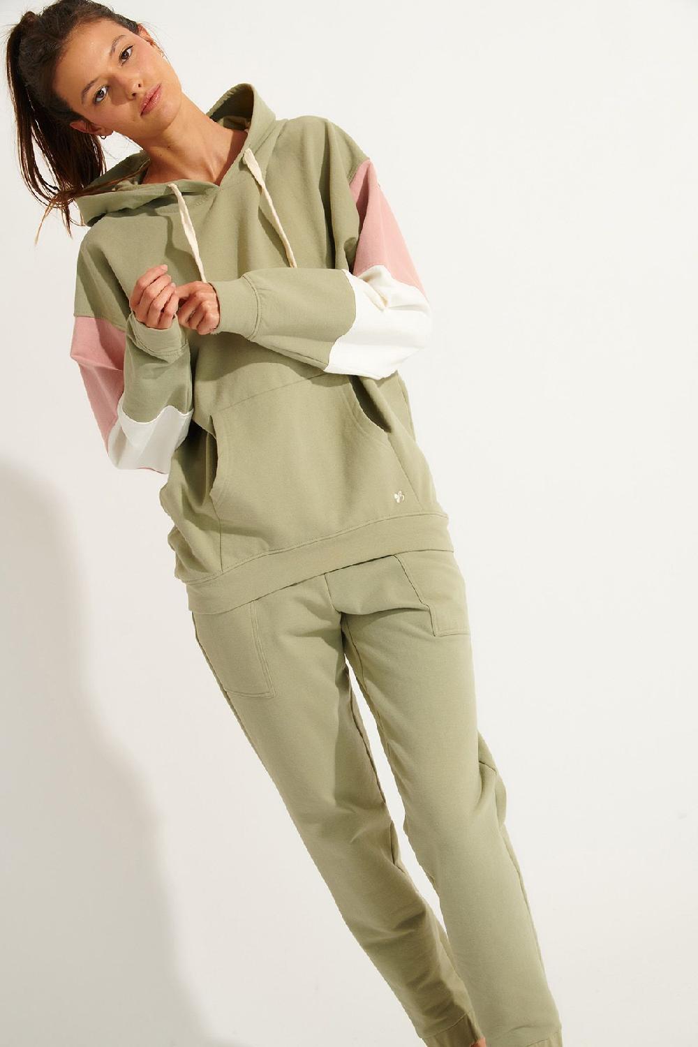 Banana Moon Sweatshirt Green HOODAY MODELO