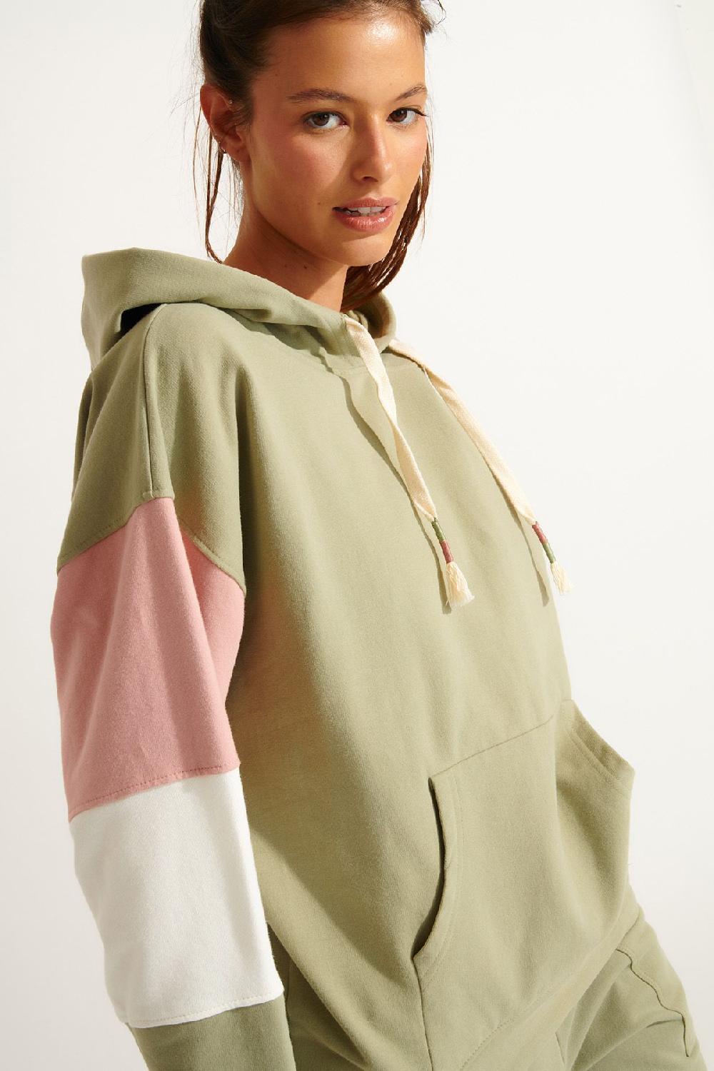 banana moon Sweatshirt Green HOODAY MODELO