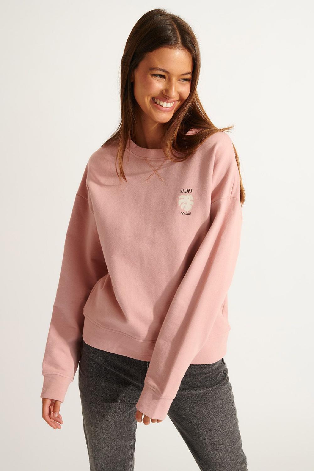 Banana Moon Sweatshirt Pink SWANTON MODELO