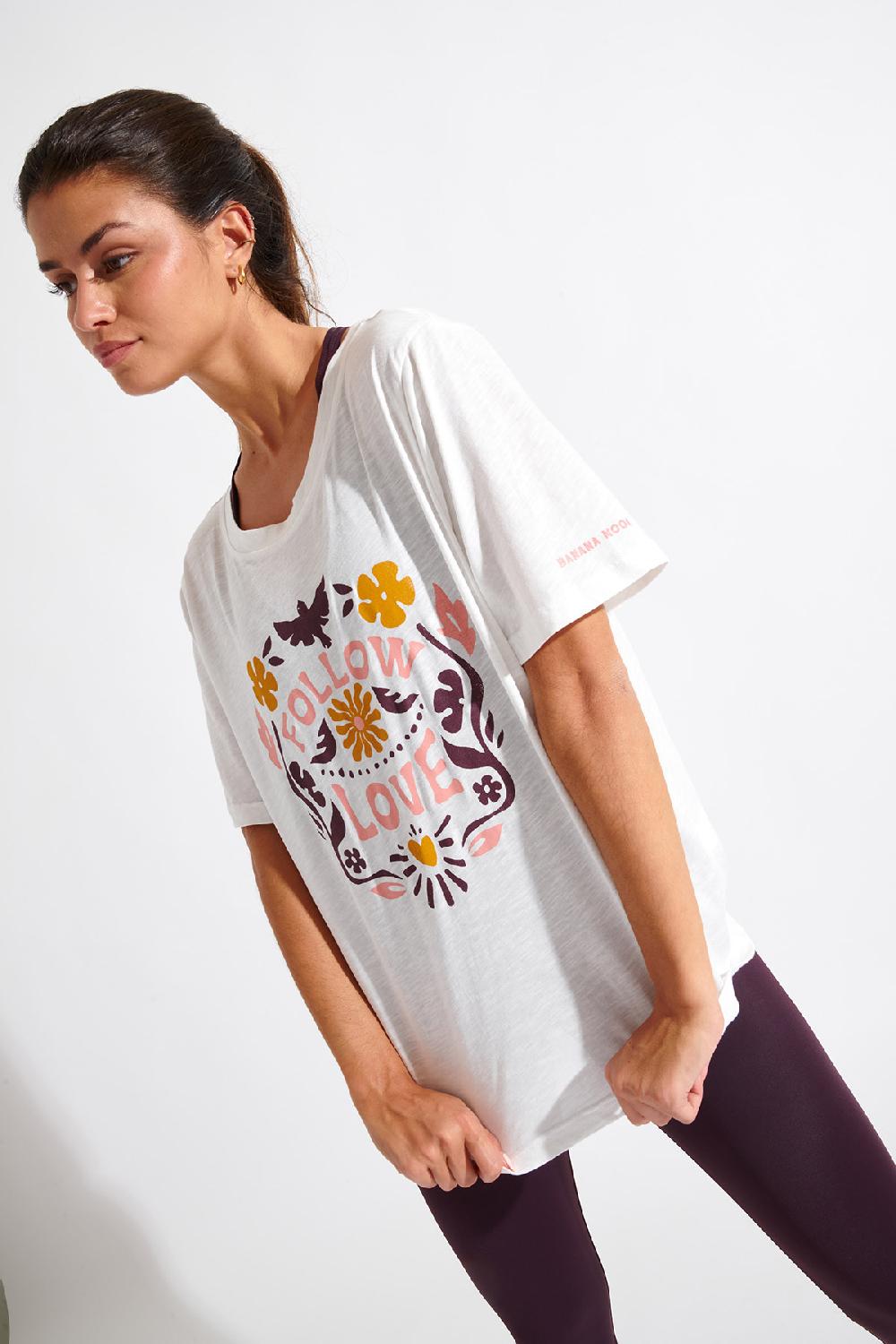 Banana Moon T-SHIRT Ecru ACELO DRIFTWOOD