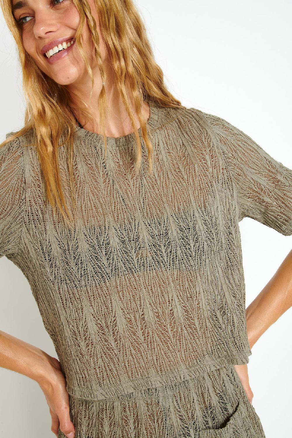 Banana Moon T-SHIRT Khaki PAIGES BEACHSOUL