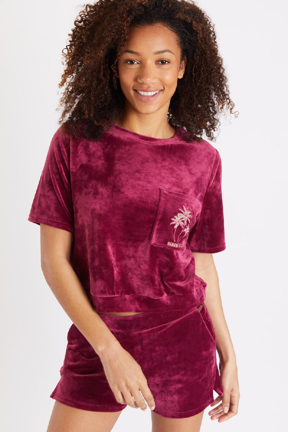 Banana Moon T-shirt Purple CHLOE SEALAKE