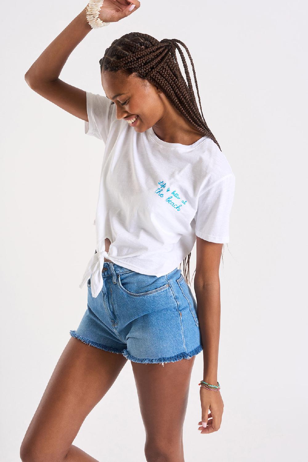 Banana Moon T-SHIRT White CLOVIS SUNSETRIP