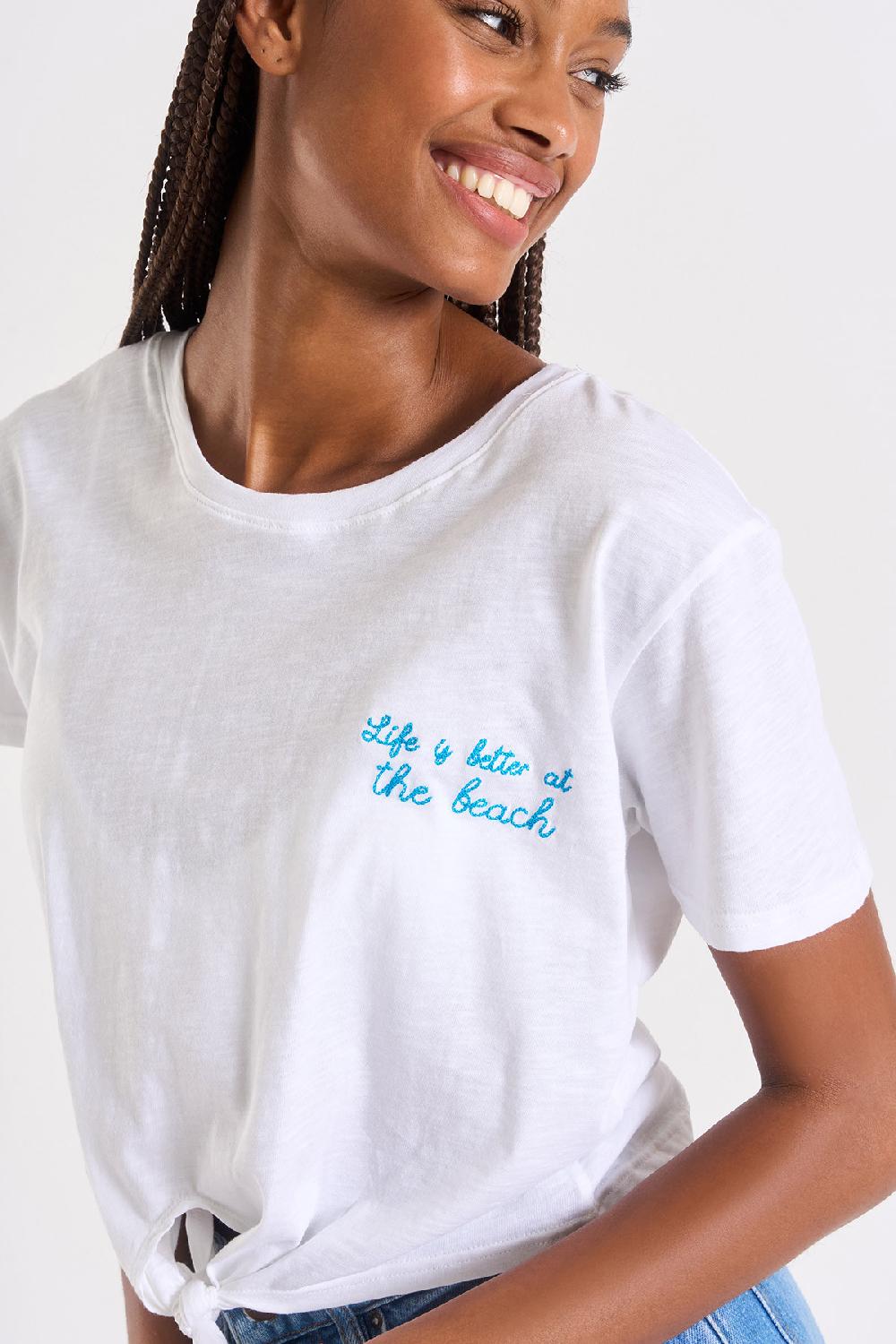 Banana Moon T-SHIRT White CLOVIS SUNSETRIP