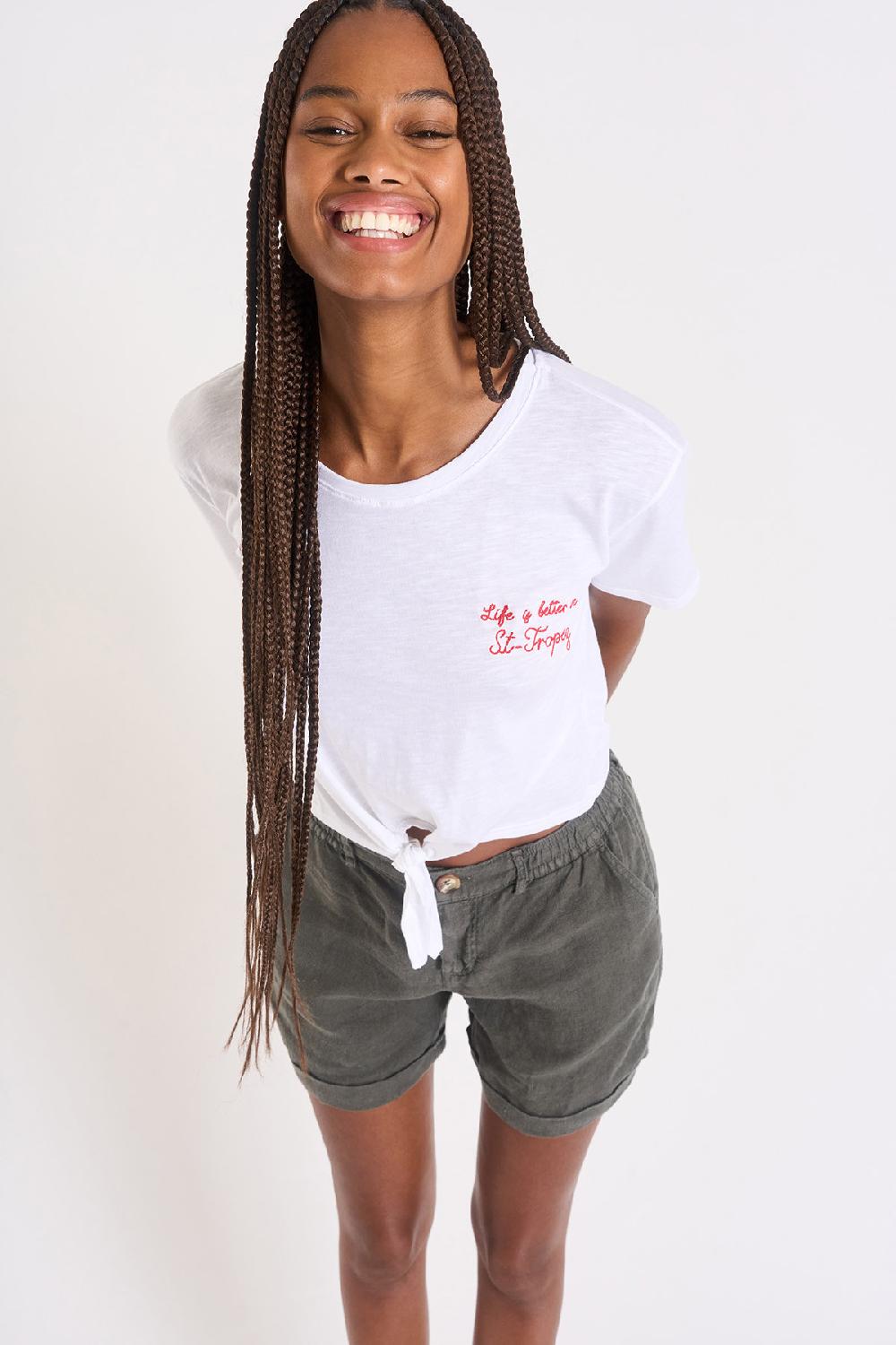 Banana Moon T-SHIRT White CLOVIS SUNSETRIP