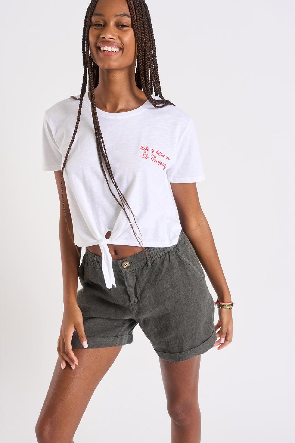 Banana Moon T-SHIRT White CLOVIS SUNSETRIP