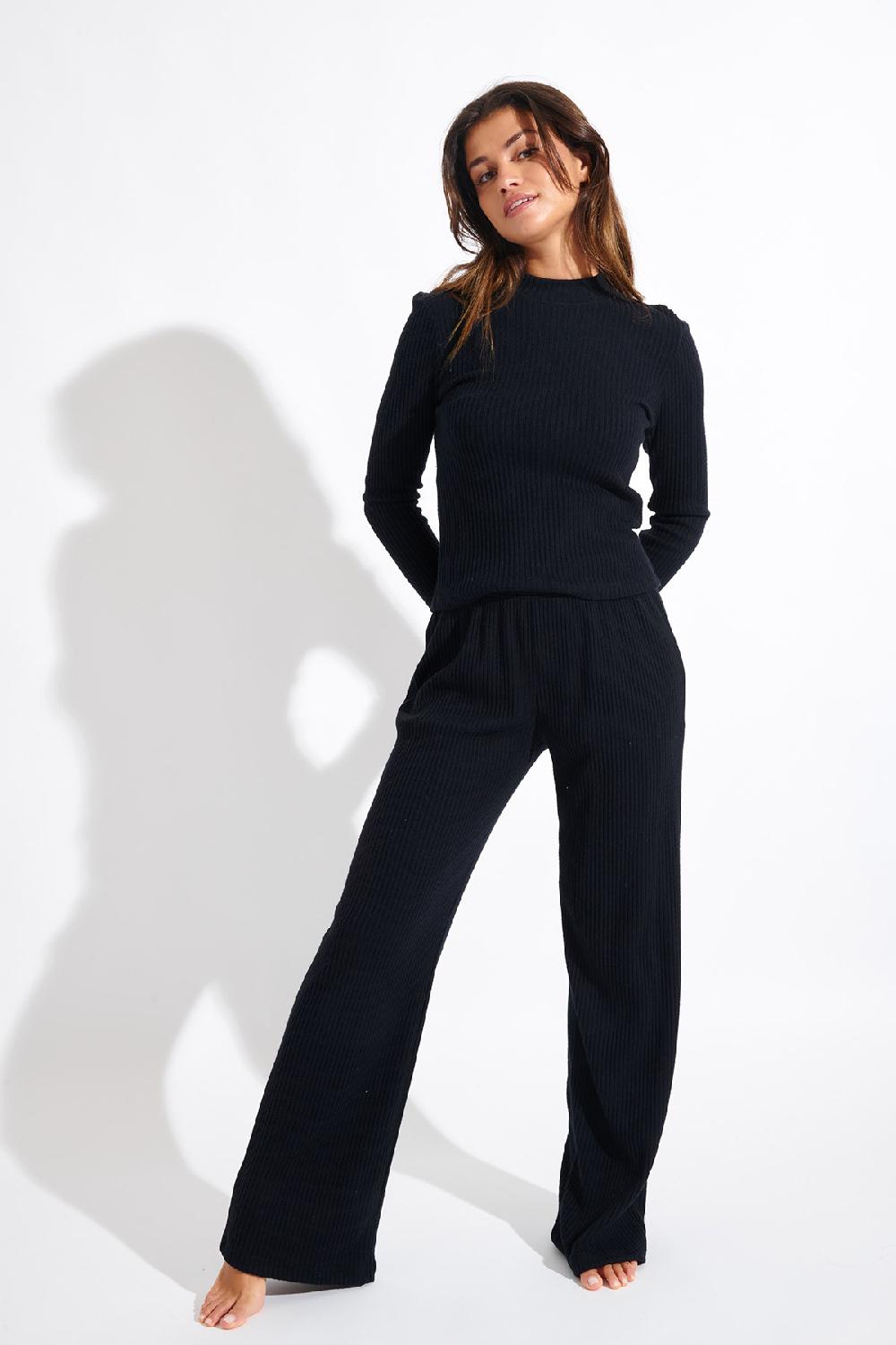 Banana Moon TROUSERS Black MYLAR GINGER