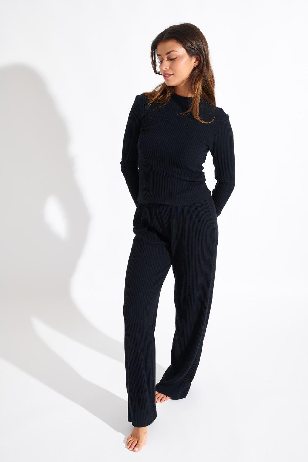 banana moon TROUSERS Black MYLAR GINGER