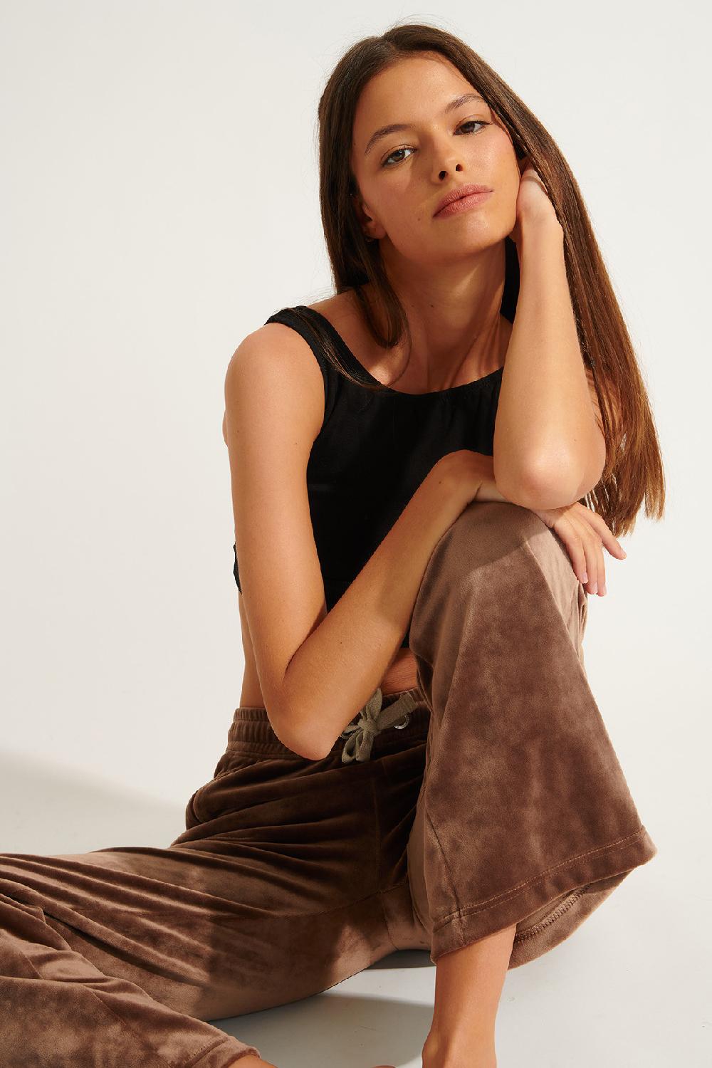 Banana Moon Trousers Brown JOSIE SEALAKE