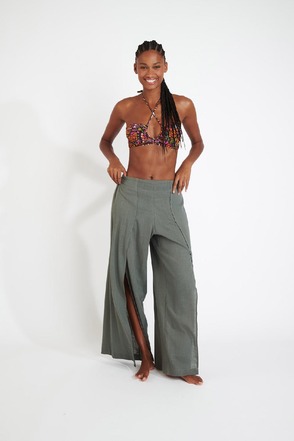 Banana Moon TROUSERS Khaki STEFA CALYPSO