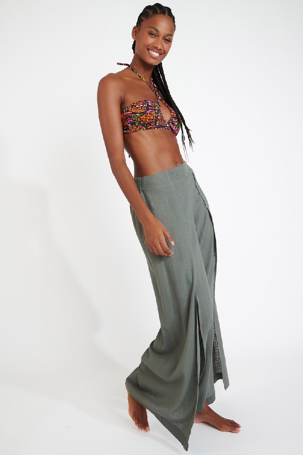 Banana Moon TROUSERS Khaki STEFA CALYPSO