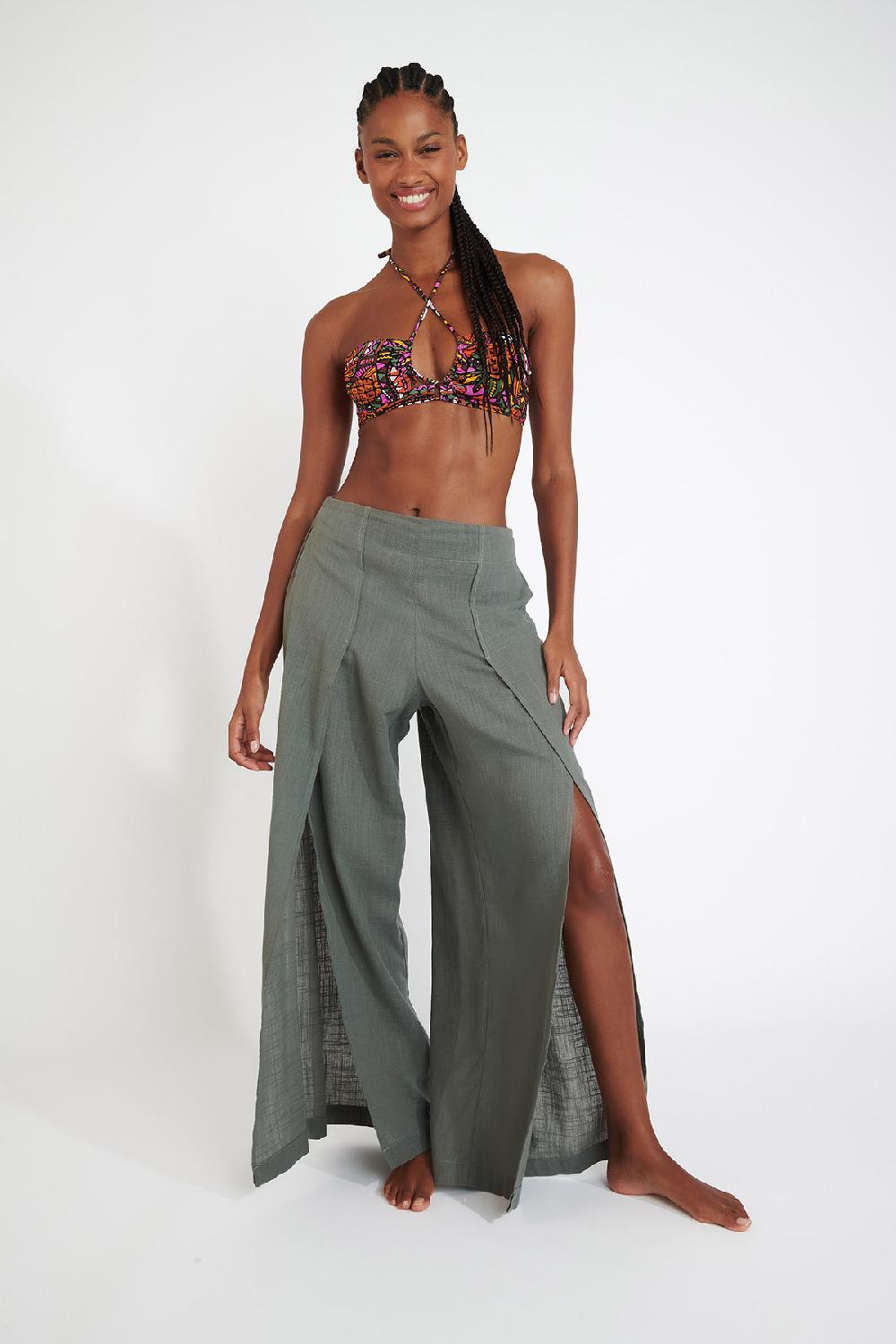 banana moon TROUSERS Khaki STEFA CALYPSO