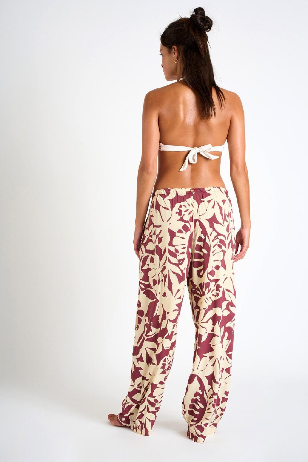 Banana Moon TROUSERS Red OKEAH SARONG