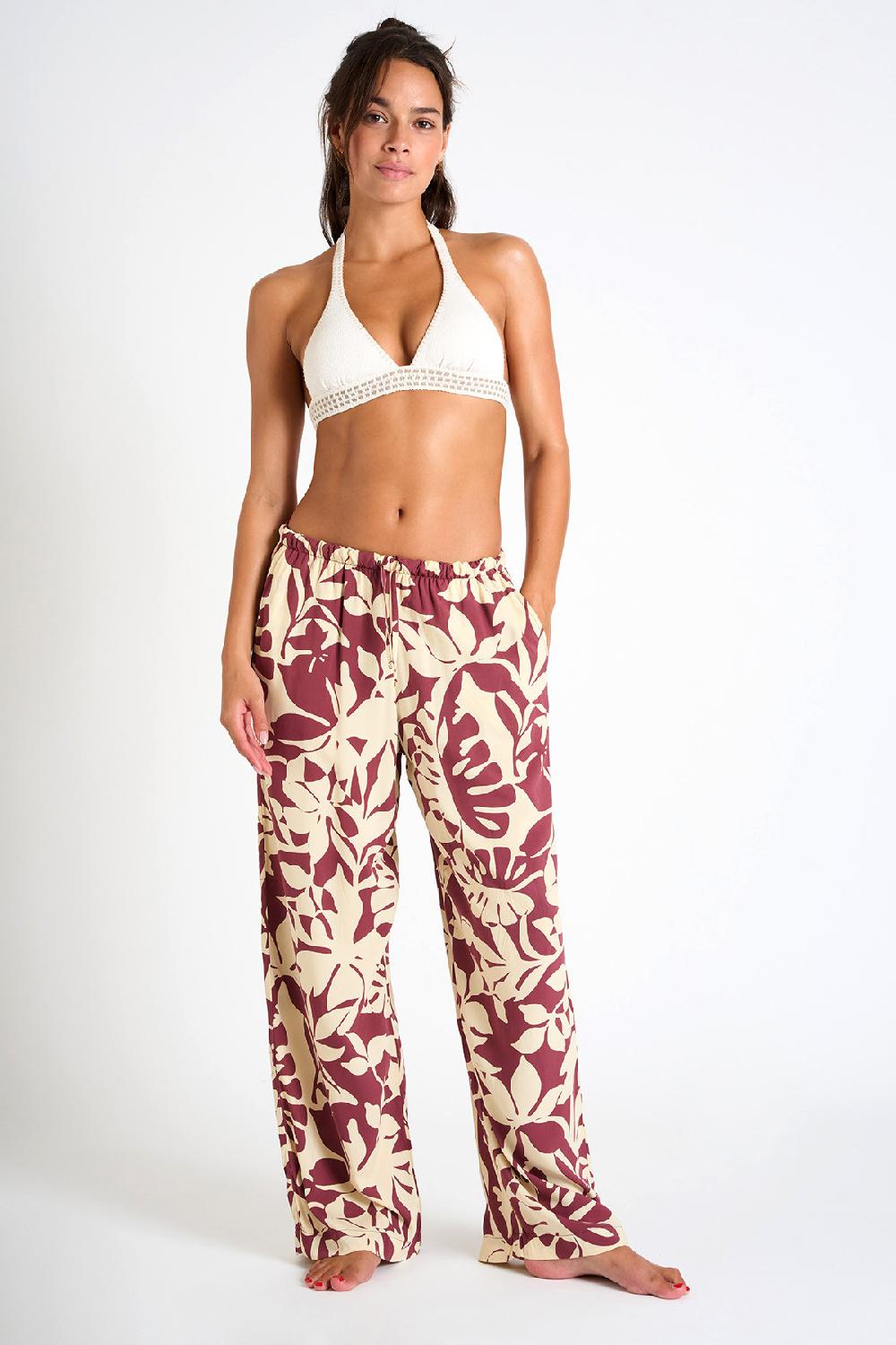 Banana Moon TROUSERS Red OKEAH SARONG