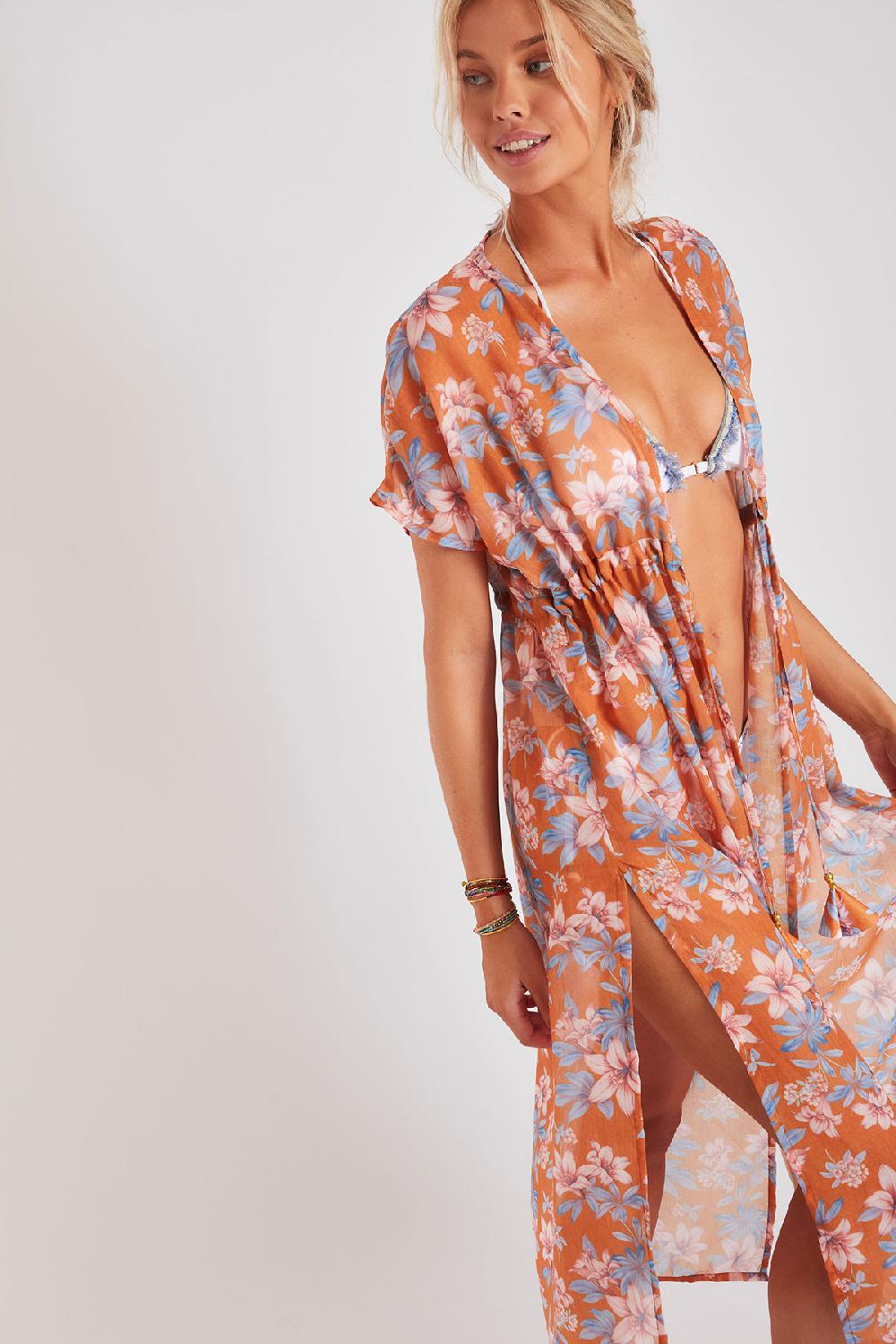 Banana Moon BEACHWEAR DRESS Orange LUANA PALAPASVOIL