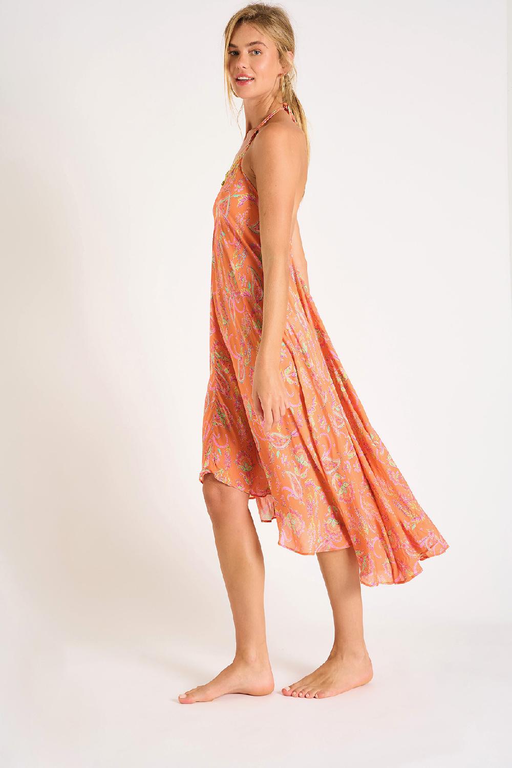 Banana Moon BEACHWEAR DRESS Orange OHARA ALAKURIVOIL