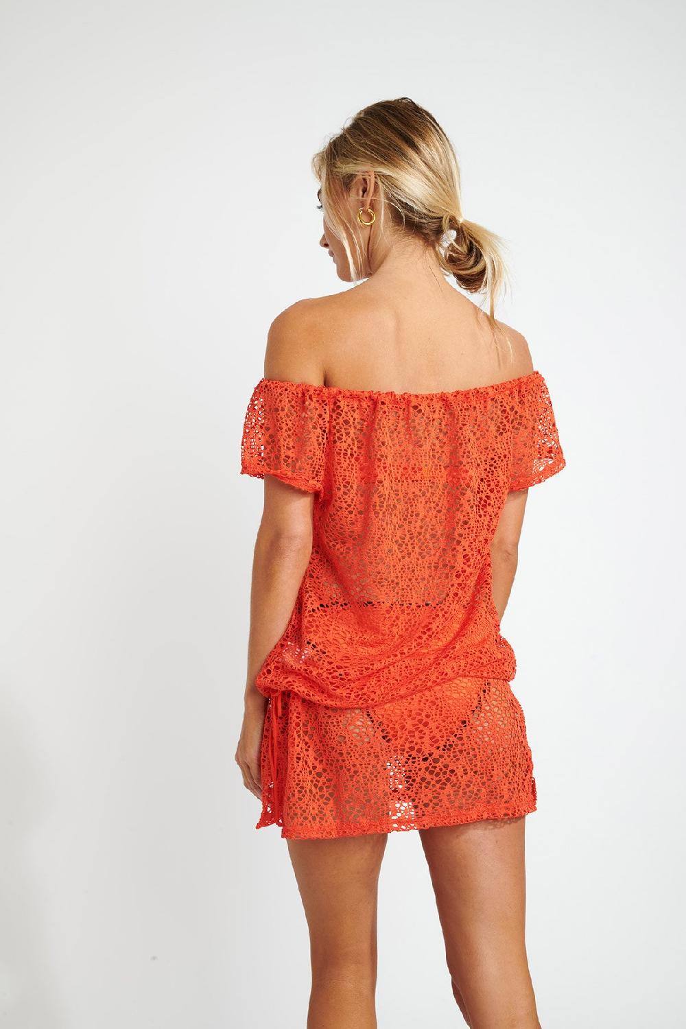 Banana Moon BEACHWEAR TUNIC Orange JAMES SEETHROUGHT